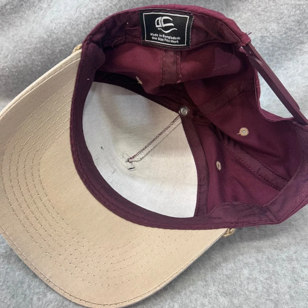 Ranalli Farms Tontitown Ark Mens Maroon OC Hat Snapback Rope Trucker OSFM